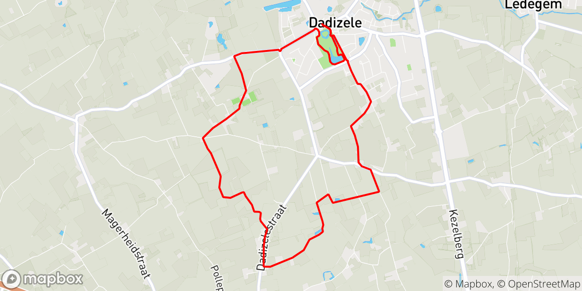 Pompeschitterswandelroute. 9km En 23D+ Hoogtemeters In Moorslede